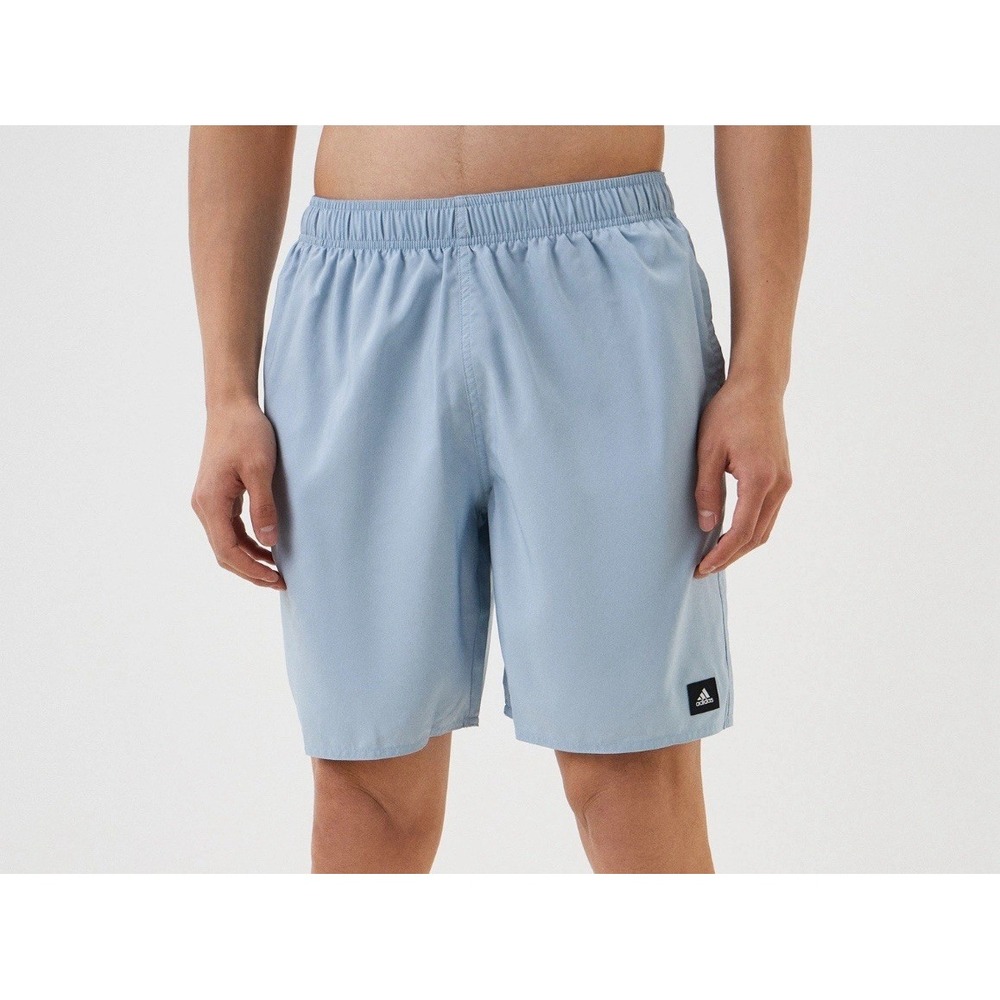 Adidas Plain Classic Length Men's XS Blue Swim Shorts CLX Style IL4007‎ NWT $55
